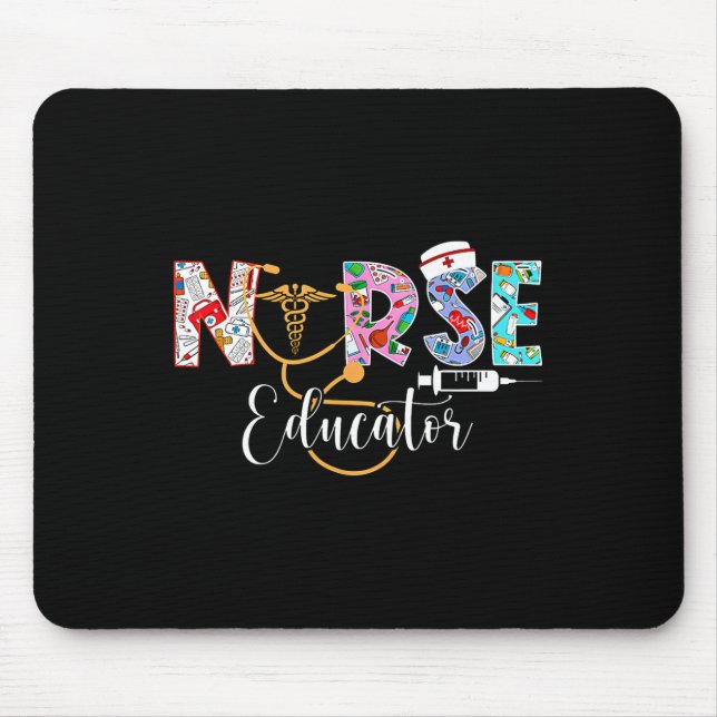 Nurse Educator Nursing School Instructor Stethosco Mouse Pad (Front)