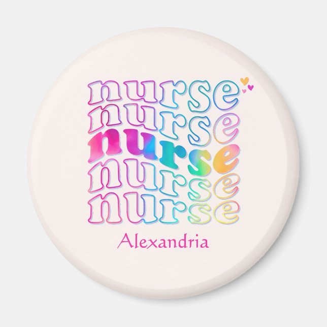Nurse Elegant Color Magnet (Front)