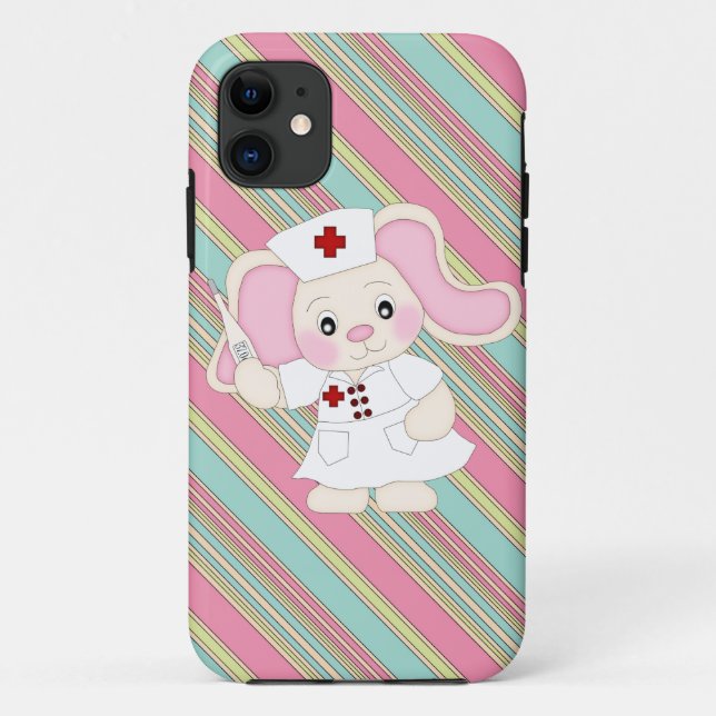 Nurse Elephant iPhone "5 5s" barely there case (Back)