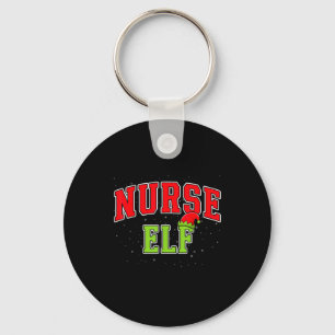 Nurse Elf Christmas Family Matching Group Xmas Nur Key Ring