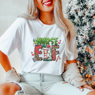 Nurse Elf Holiday  T-Shirt