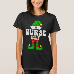 Nurse Elf Xmas Matching Family Group Christmas Par T-Shirt