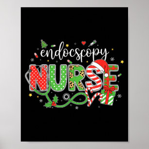 Nurse Endoscopy Nurse Christmas Holiday Crew  Poster