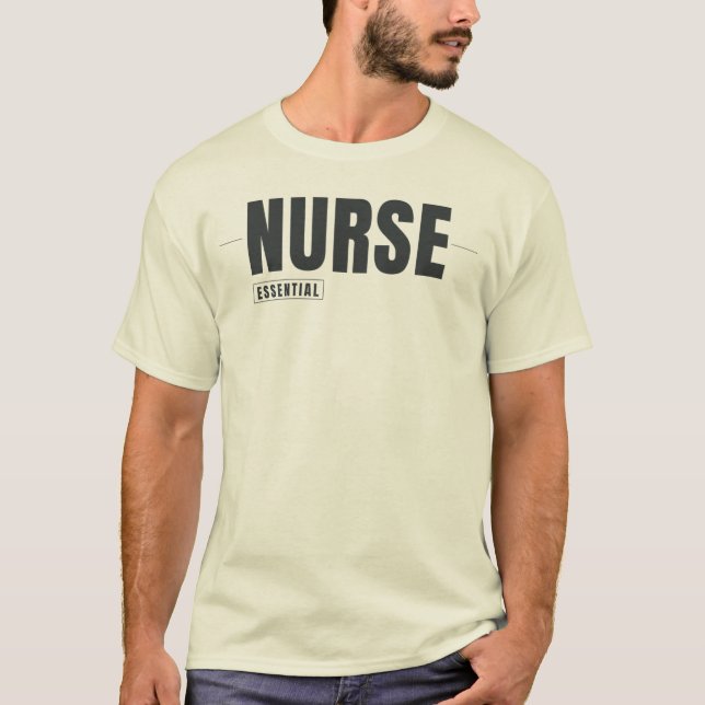 Nurse Essential | Modern Nursing Design T-Shirt (Front)