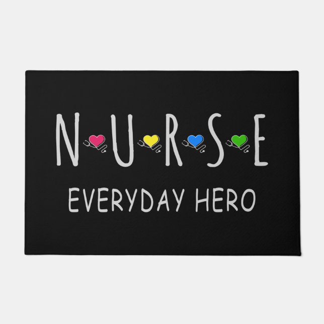 Nurse Everyday Hero Doormat (Front)