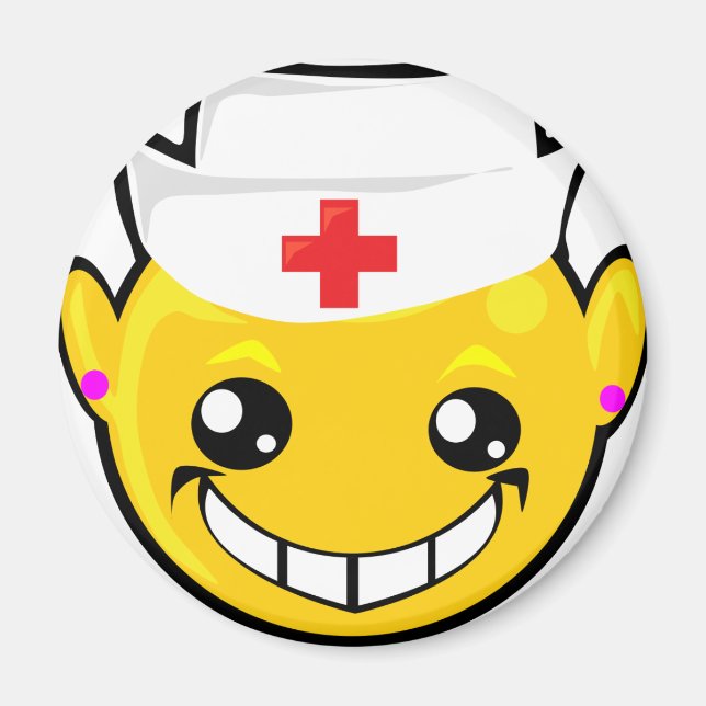 nurse face magnet (Front)