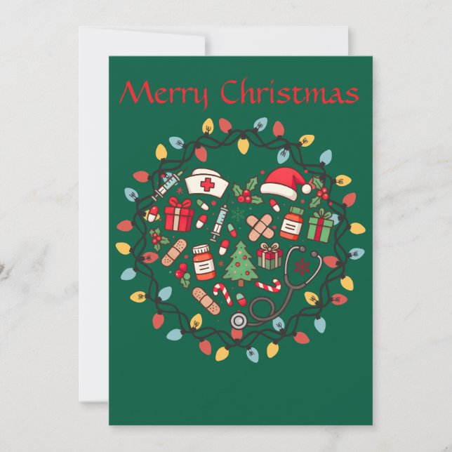 Nurse Flat Greeting Card (Front)