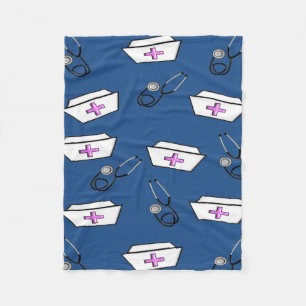 Nurse Fleece Blanket Blue