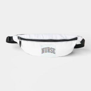 Nurse Floral Varsity Lettering Shirt Design_1 Bum Bags