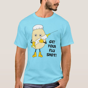 Nurse Flu Shot Egghead T-Shirt
