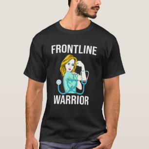 Nurse Frontline Warrior Proud Cna Healthcare Worke T-Shirt