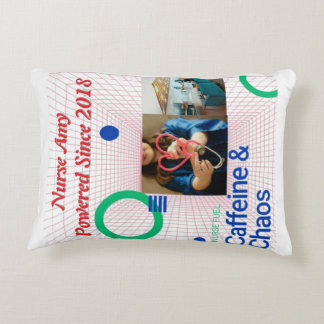 Nurse Fuel Throw Pillow – Caffeine & Chaos Funny