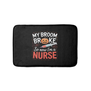 Nurse Funny Halloween Nursing Essential T-Shirt_1 Bath Mat