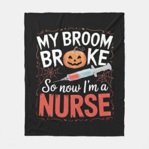 Nurse Funny Halloween Nursing Essential T-Shirt_1 Fleece Blanket