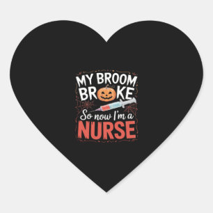 Nurse Funny Halloween Nursing Essential T-Shirt_1 Heart Sticker