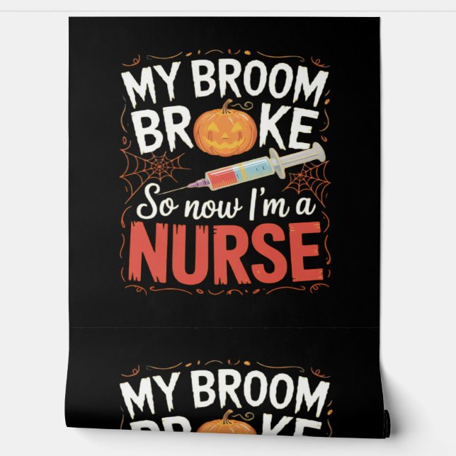 Nurse Funny Halloween Nursing Essential T-Shirt Wallpaper (Unrolling)