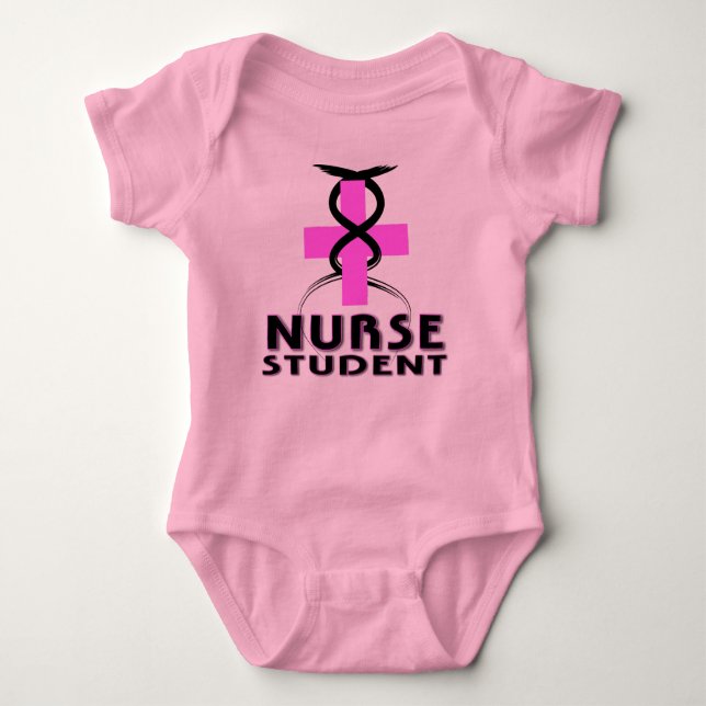 NURSE (FUTURE) STUDENT PINK BABY BODYSUIT (Front)