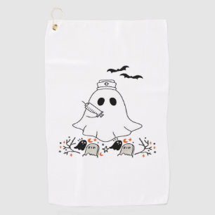 Nurse Ghost Cute Halloween Design Classic T-Shirt Golf Towel
