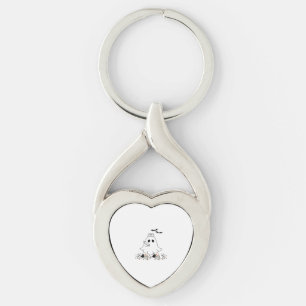 Nurse Ghost Cute Halloween Design Classic T-Shirt Key Ring
