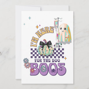 nurse ghost funny quote pumpkin coquette invitation