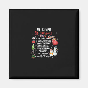 Nurse Gift   12 Days Of Nursing Magnet