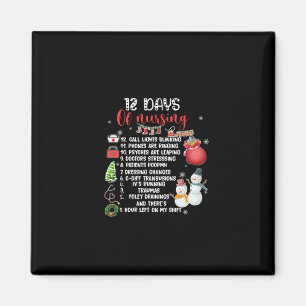 Nurse Gift 12 Days Of Nursing Magnet