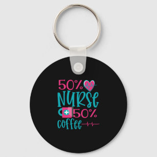 Nurse Gift 50 Nurse 50 Coffee Key Ring