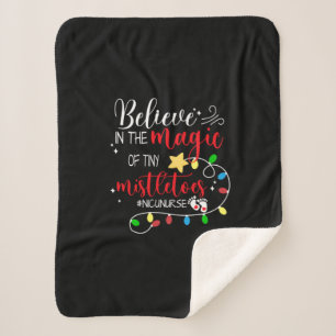 Nurse Gift   Believe In The Magic Sherpa Blanket