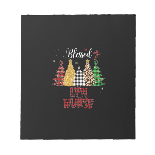 Nurse Gift | Blessed LPN Nurse Notepad (Front)