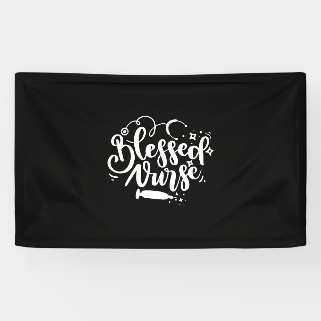 Nurse Gift Blessed Nurse Banner (Horizontal)
