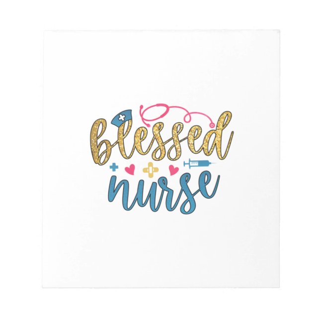 Nurse Gift | Blessed Nurse Notepad (Front)