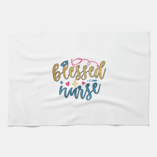 Nurse Gift | Blessed Nurse Tea Towel (Horizontal)