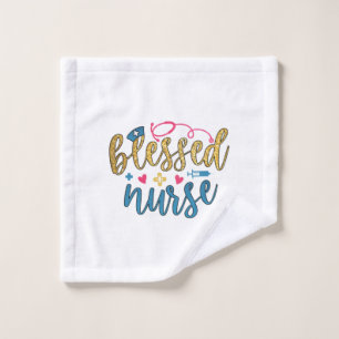 Nurse Gift Blessed Nurse Wash Cloth