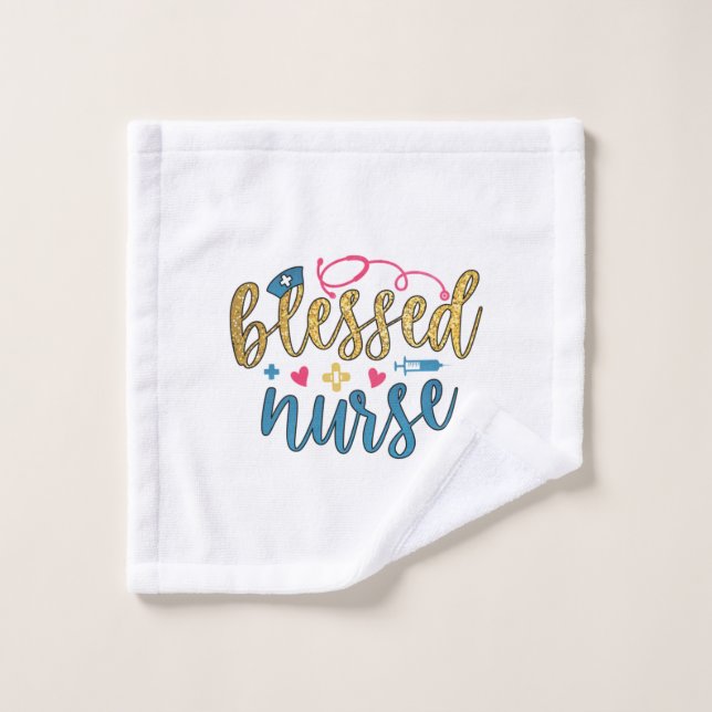 Nurse Gift | Blessed Nurse Wash Cloth (Wash Cloth)