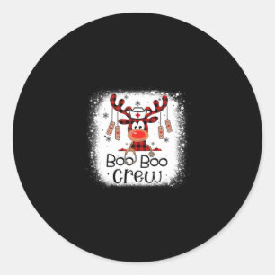 Nurse Gift Boo Boo Crew Classic Round Sticker