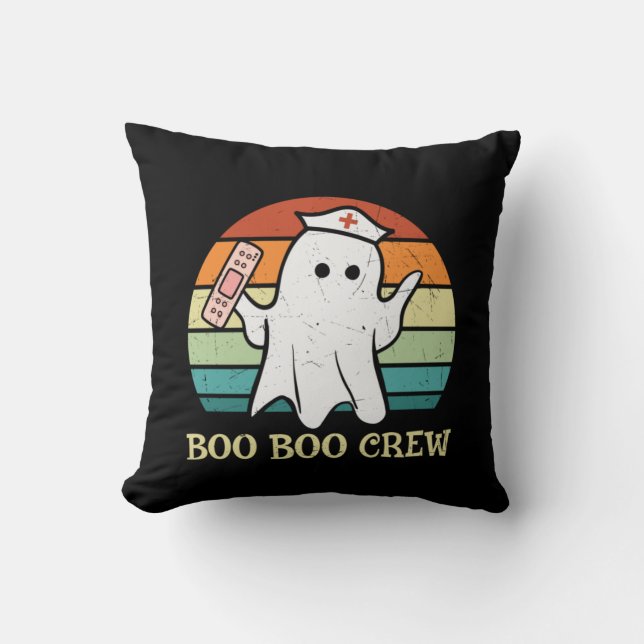 Nurse Gift Boo Boo Crew Cushion (Front)
