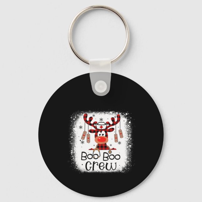 Nurse Gift Boo Boo Crew Key Ring (Front)