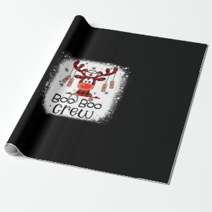 Nurse Gift Boo Boo Crew Wrapping Paper