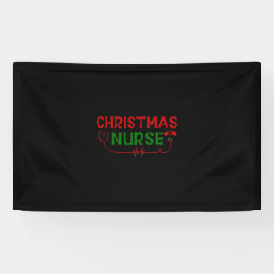 Nurse Gift Christmas Nurse Banner