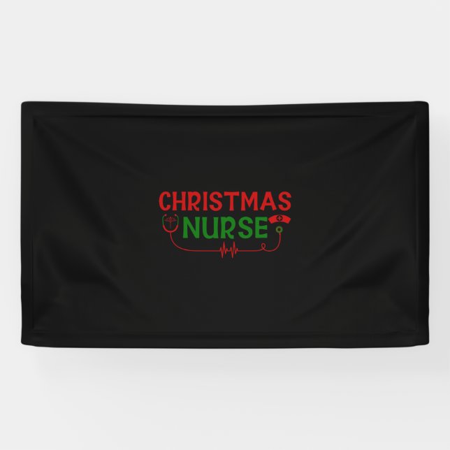 Nurse Gift | Christmas Nurse Banner (Horizontal)