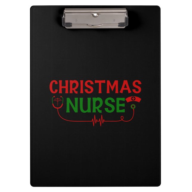 Nurse Gift Christmas Nurse Clipboard (Front)