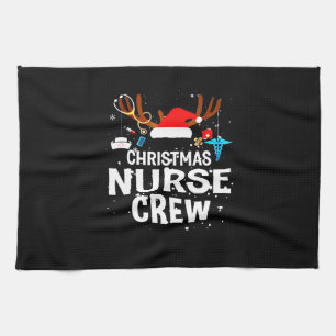 Nurse Gift Christmas Nurse Crew Tea Towel
