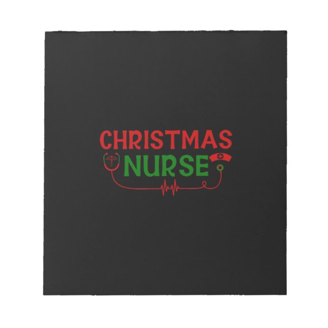 Nurse Gift | Christmas Nurse Notepad (Front)
