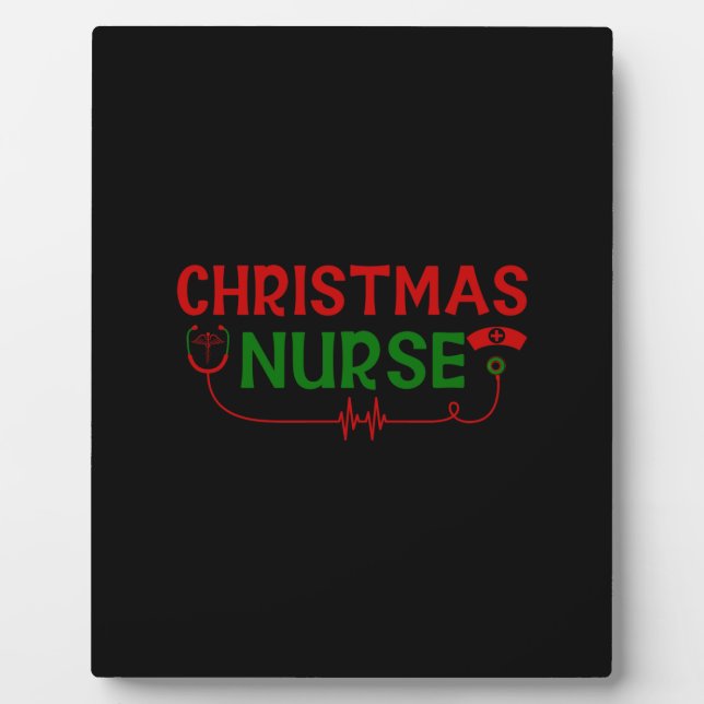 Nurse Gift | Christmas Nurse Plaque (Front)