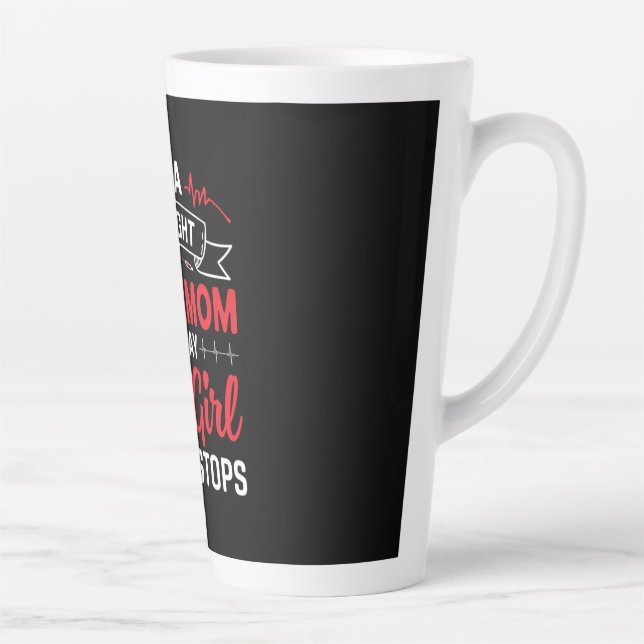 Nurse Gift CNA By Night Supermom Latte Mug (Right)