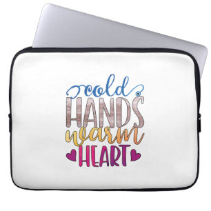 Nurse Gift Cold Hands Varm Heart Laptop Sleeve