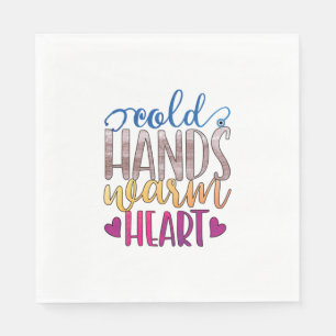 Nurse Gift Cold Hands Varm Heart Napkin