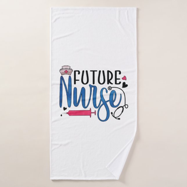 Nurse Gift | Future Nurse Bath Towel (Bath Towel)