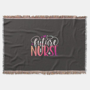 Nurse Gift Future Nurse Throw Blanket