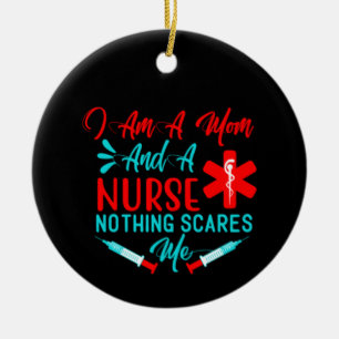 Nurse Gift I Am A Mum And A Nurse Ceramic Tree Decoration